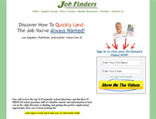 Tablet Screenshot of jobfinderssupport.com